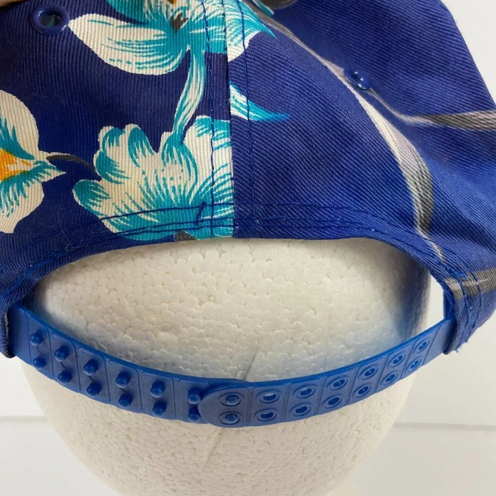 Vintage Hawaiian Floral Baseball Cap Cotton